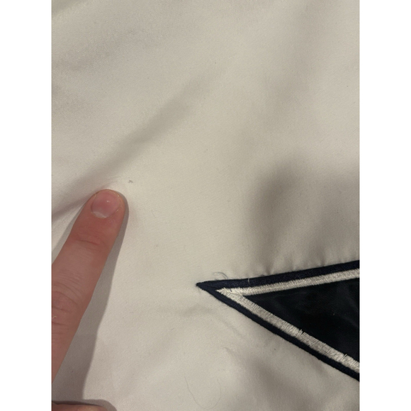 NFL Dallas Cowboys Pullover Windbreaker Jacket Navy And White Men’s 2XL Blue B1 - Picture 9 of 9